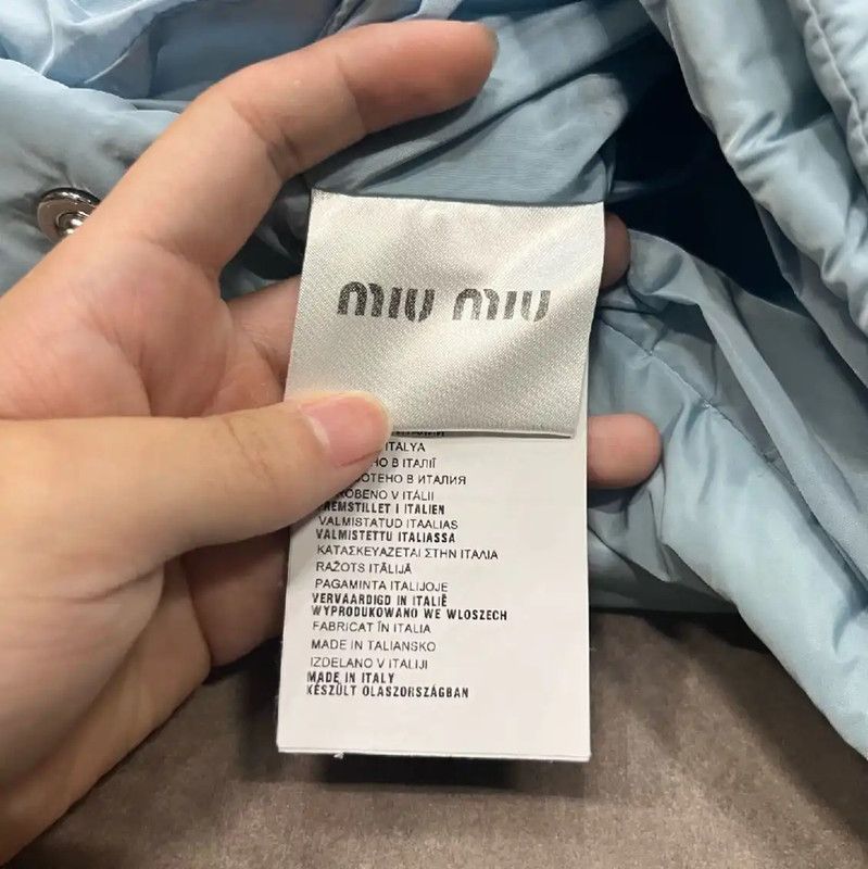 Miu Miu Miu Miu Light Blue Women's Down Jacket 0089 Size M / US 6-8 / IT 42-44 - 4 Thumbnail