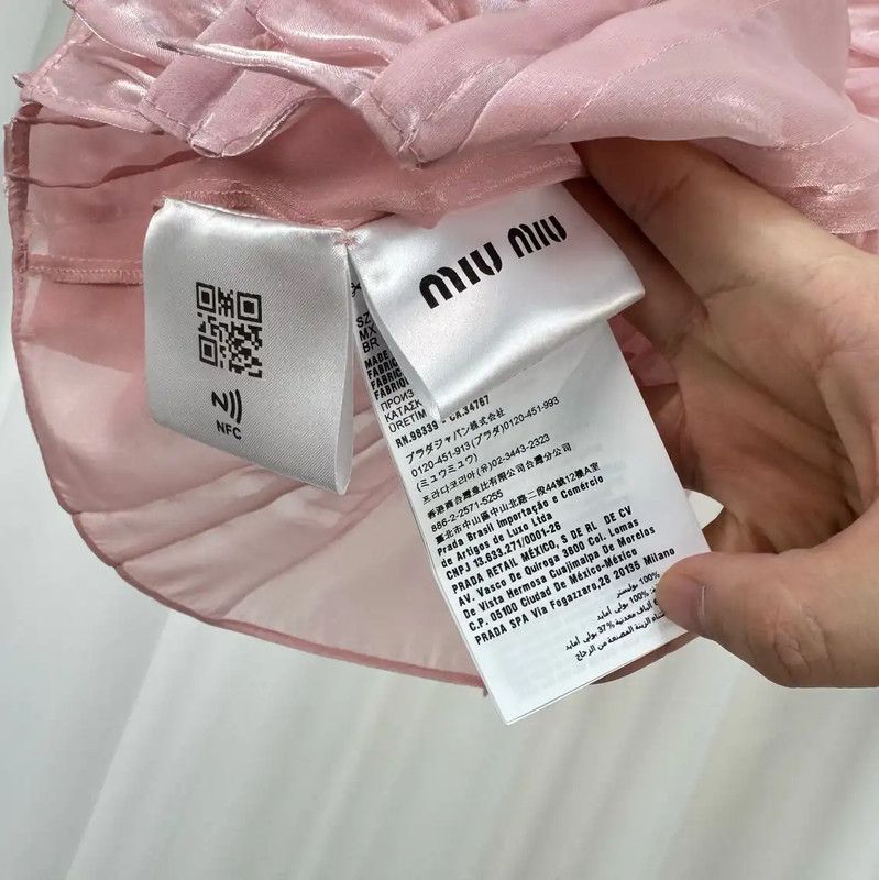 Miu Miu Miu Miu Summer Pink Ruffled Short Sleeve Tee 0089 Size S / US 4 / IT 40 - 6 Thumbnail