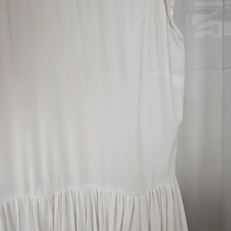 Miu Miu Miu Miu Summer White Silk Embroidered Dress 0089 Size M / US 6-8 / IT 42-44 - 7 Thumbnail