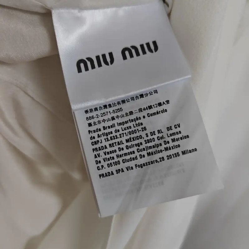 Miu Miu Miu Miu Summer White Silk Embroidered Dress 0089 Size M / US 6-8 / IT 42-44 - 6 Thumbnail