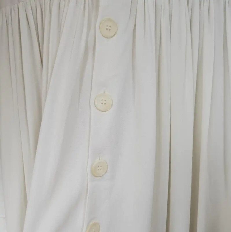 Miu Miu Miu Miu Summer White Silk Embroidered Dress 0089 Size M / US 6-8 / IT 42-44 - 9 Thumbnail