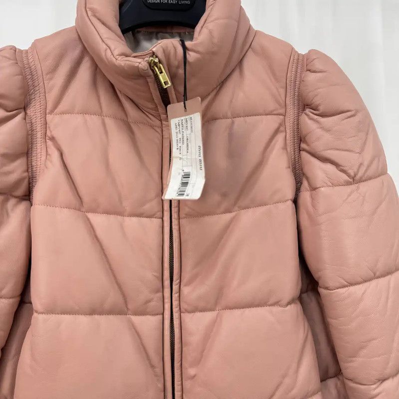 Miu Miu Miu Miu Short Pink Down Jacket for Women 0089 Size S / US 4 / IT 40 - 3 Thumbnail