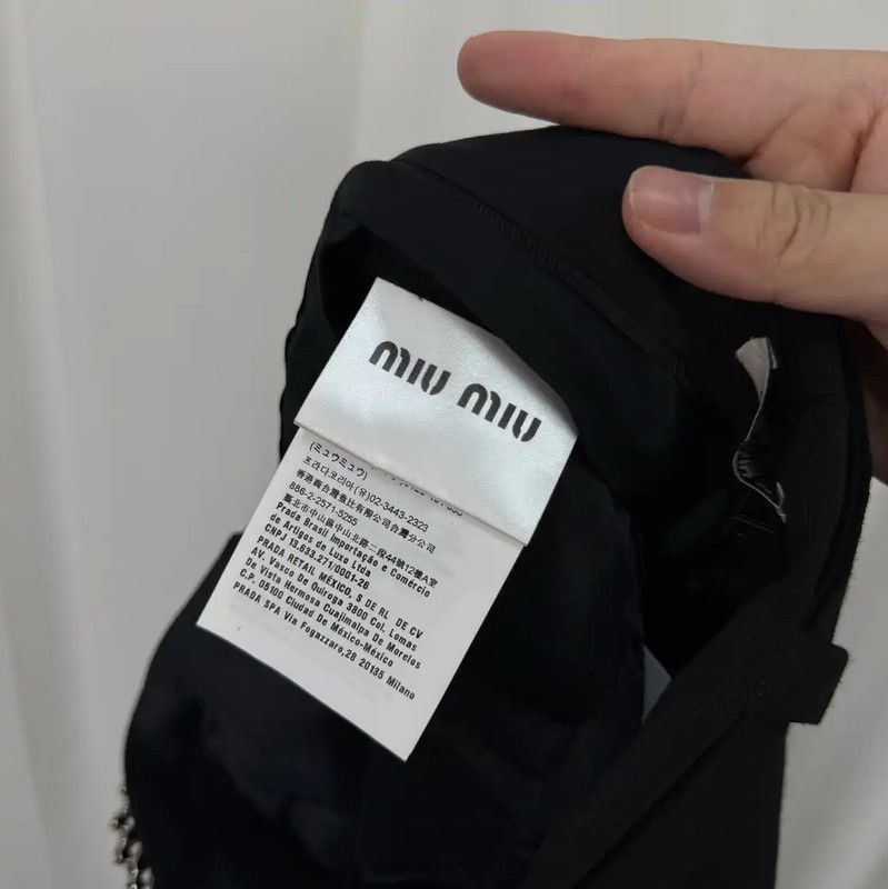 Miu Miu Miu Miu Black Wool Logo Summer Shorts 0089 Size 23" - 6 Thumbnail