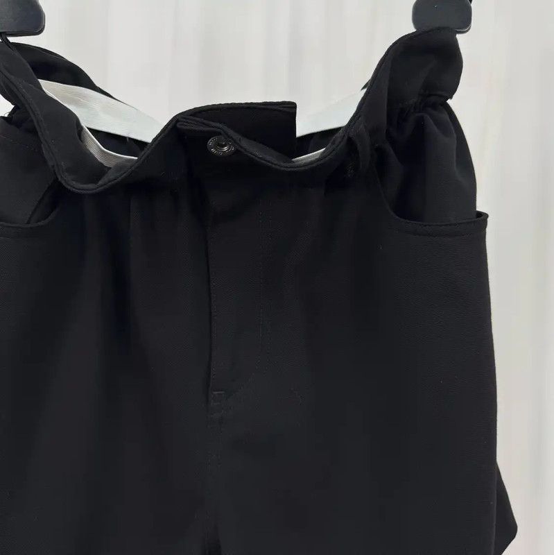 Miu Miu Miu Miu Black Wool Embroidered Logo Shorts 0089 Size 23" - 3 Thumbnail