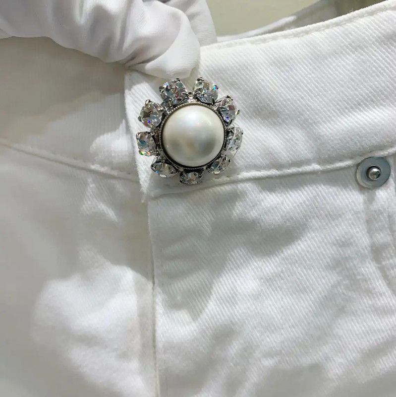 Miu Miu Miu Miu White Cotton Skirt for Women 0089 Size 27" / US 4 / IT 40 - 3 Thumbnail