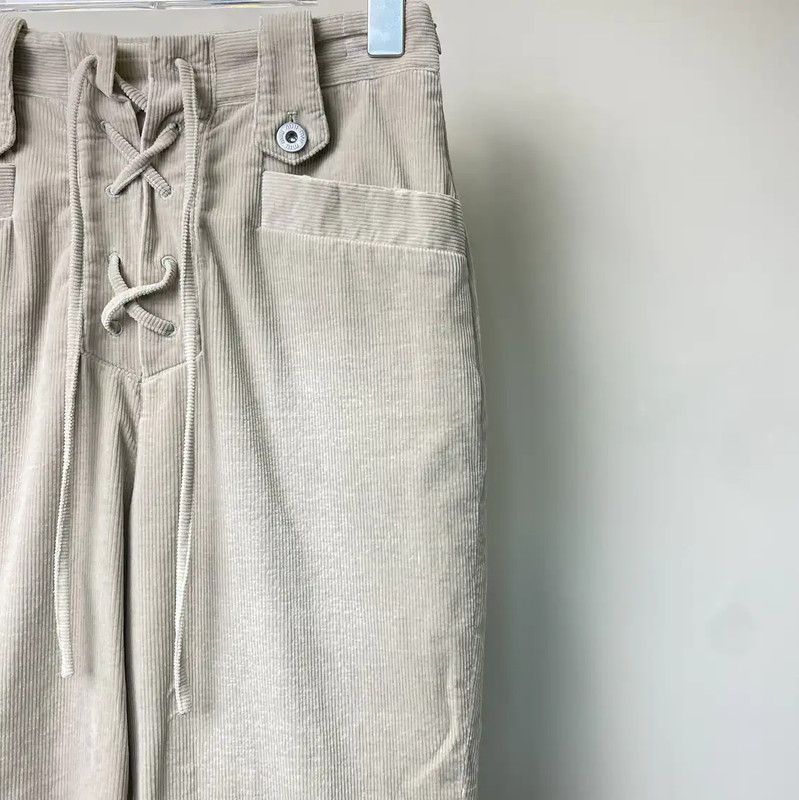 Miu Miu Miu Miu Casual Pants in Light Brown Cotton 0089 Size 23" - 4 Thumbnail