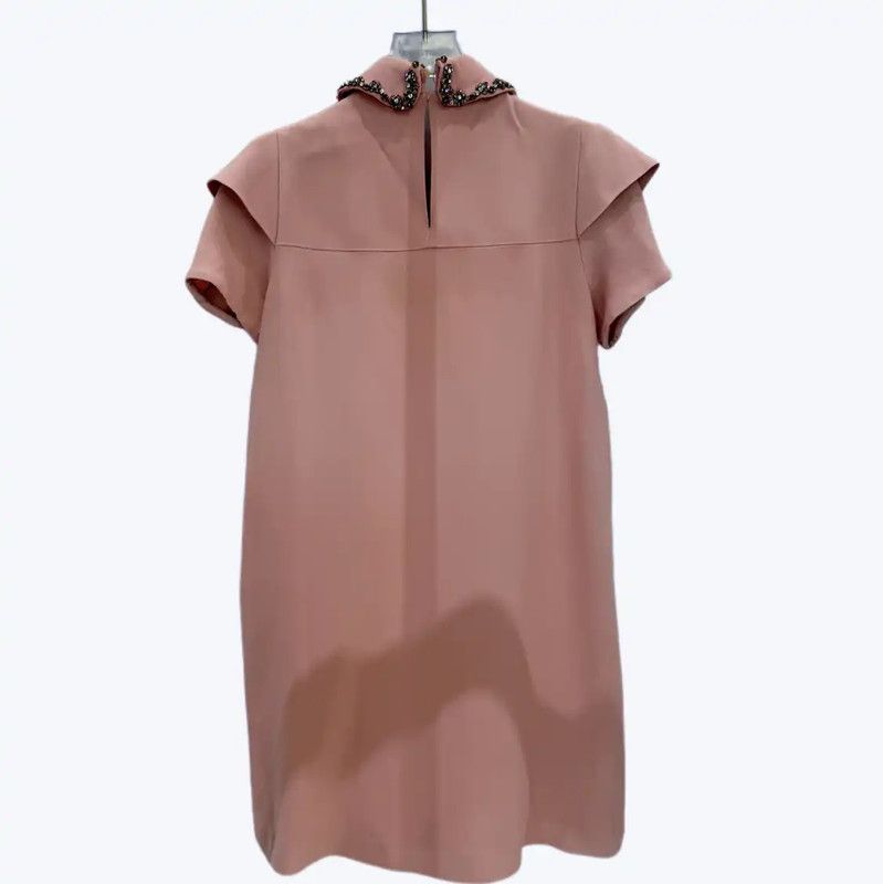 Miu Miu Miu Miu Pink Short Sleeve Dress 0089 Size M / US 6-8 / IT 42-44 - 2 Thumbnail