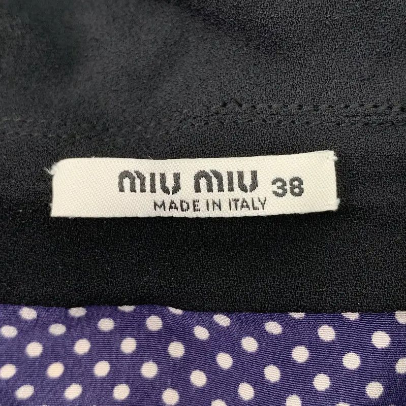 Miu Miu Miu Miu Blue Silk Dress for Women 0089 Size S / US 4 / IT 40 - 5 Thumbnail
