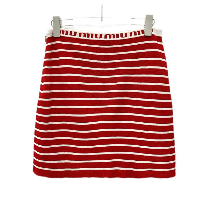 Miu Miu Miu Miu Colorful Striped A-Line Skirt 0089 Size 23" - 2 Thumbnail