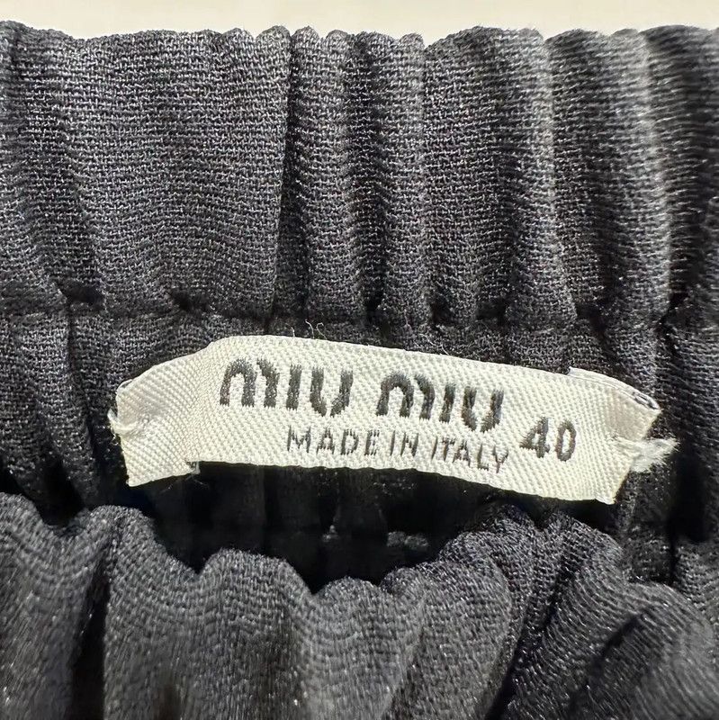 Miu Miu Miu Miu Black Casual Pants for Women 0089 Size 23" - 5 Thumbnail