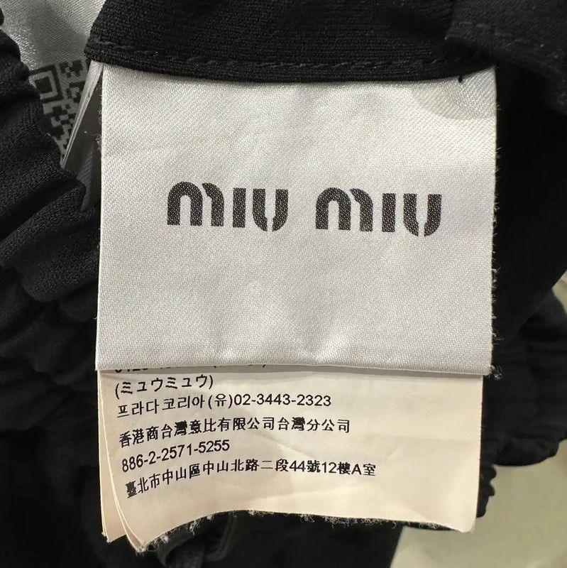 Miu Miu Miu Miu Black Casual Pants for Women 0089 Size 23" - 6 Thumbnail