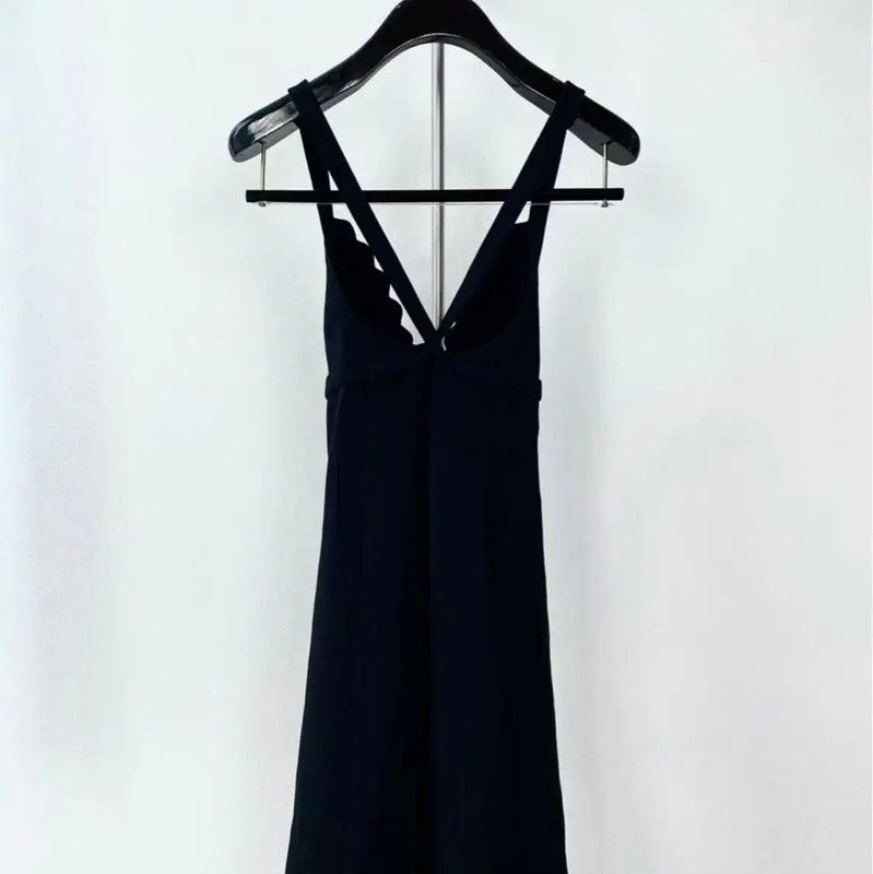 Miu Miu Miu Miu Black Cotton Dress in Size M 0089 Size M / US 6-8 / IT 42-44 - 2 Thumbnail
