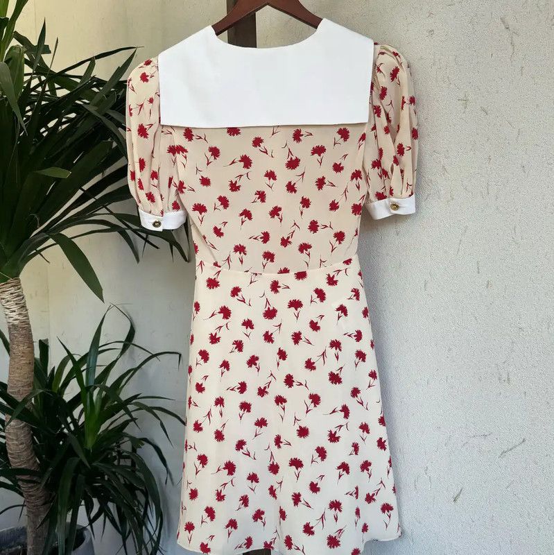 Miu Miu Miu Miu Floral Print Silk Dress Summer Edition 0089 Size S / US 4 / IT 40 - 2 Thumbnail