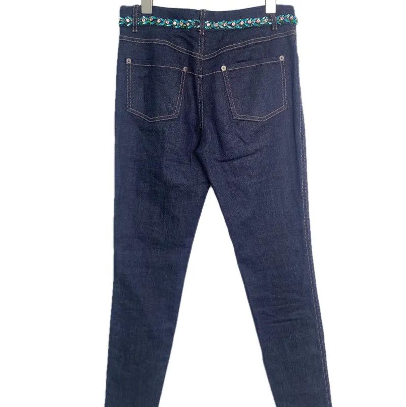 Miu Miu Miu Miu Deep Blue Denim Women's Jeans 0089 Size 24" / US 00 / IT 34 - 2 Thumbnail