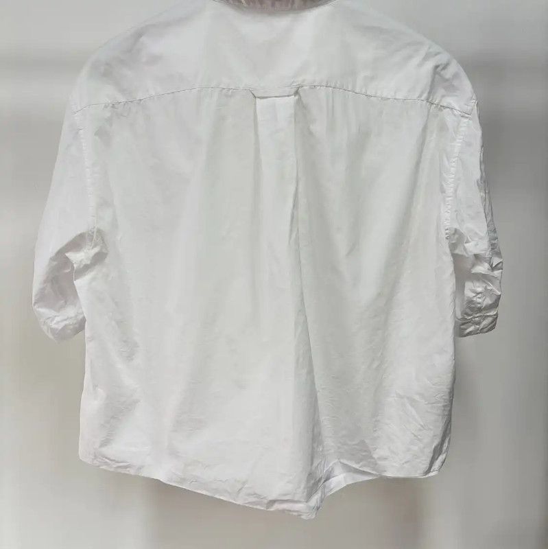 Miu Miu Miu Miu White Short Sleeve T-Shirt 0089 Size S / US 4 / IT 40 - 3 Thumbnail