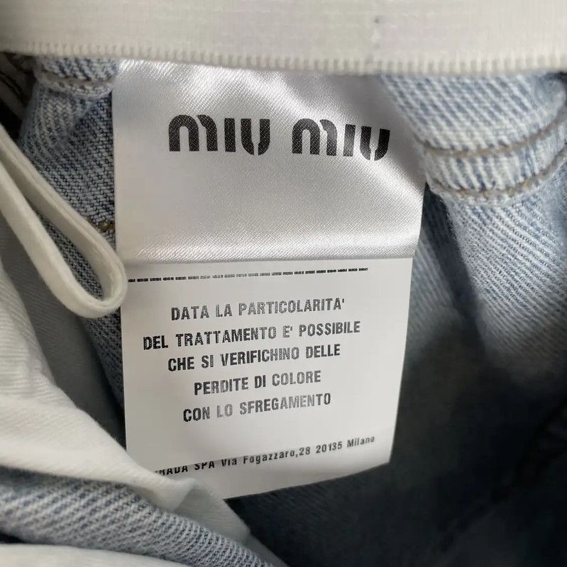 Miu Miu Miu Miu Summer Light Blue Denim Shorts 0089 Size 26" / US 2 / IT 38 - 5 Thumbnail