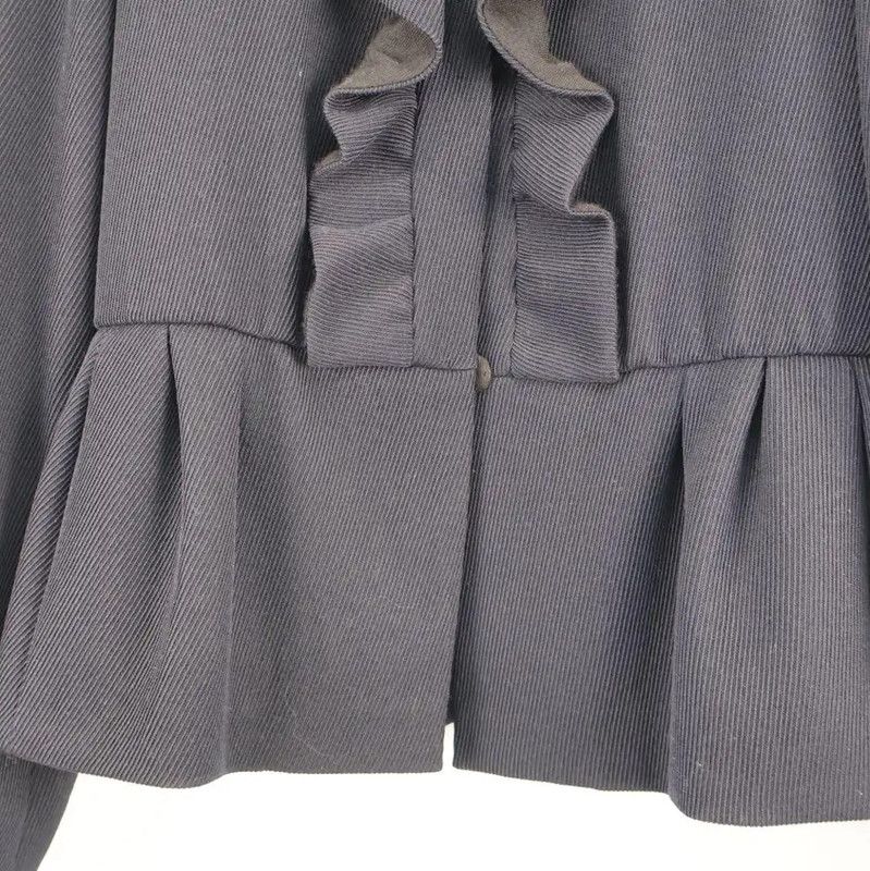 Miu Miu Miu Miu Black XS Ruffled Sweatshirt 0089 Size XS / US 0-2 / IT 36-38 - 4 Thumbnail