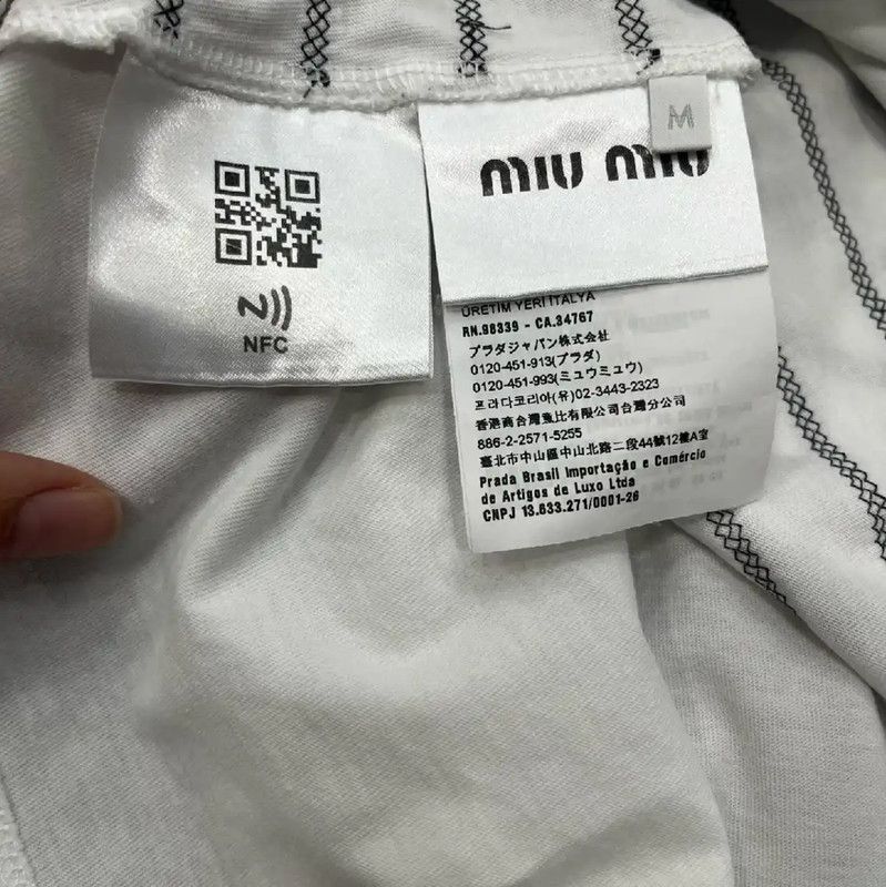Miu Miu Miu Miu Striped Women's Sweatshirt 0089 Size M / US 6-8 / IT 42-44 - 4 Thumbnail
