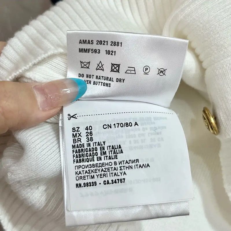 Miu Miu Miu Miu White Cotton Short-Sleeve Sweater 0089 Size S / US 4 / IT 40 - 4 Thumbnail