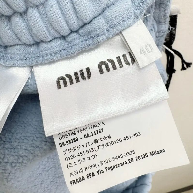 Miu Miu Miu Miu Light Blue Women's Shorts 0089 Size 23" - 6 Thumbnail