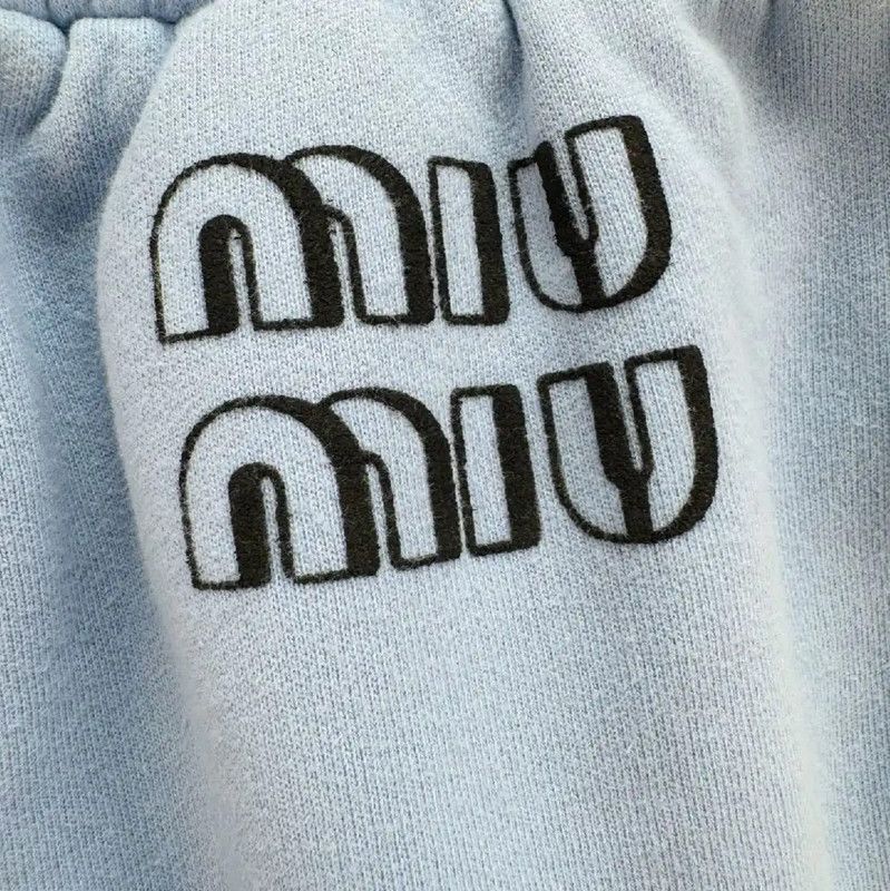Miu Miu Miu Miu Light Blue Women's Shorts 0089 Size 23" - 3 Thumbnail