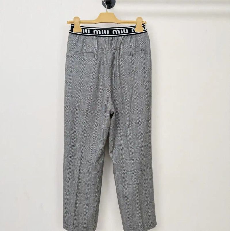 Miu Miu Miu Miu Gray Women's Casual Pants 0089 Size 28" / US 6 / IT 42 - 2 Thumbnail