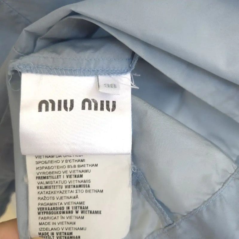 Miu Miu Miu Miu Light Blue Spring Jacket 0089 Size ONE SIZE - 7 Thumbnail