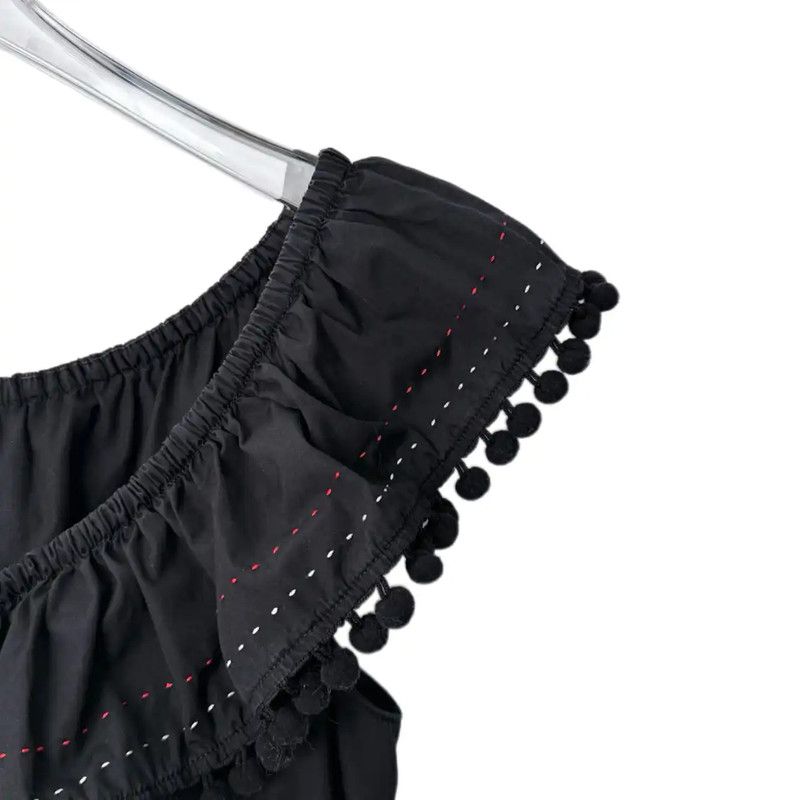 Miu Miu Miu Miu Black Cotton Blend Dress Size L 0089 Size L / US 10 / IT 46 - 3 Thumbnail