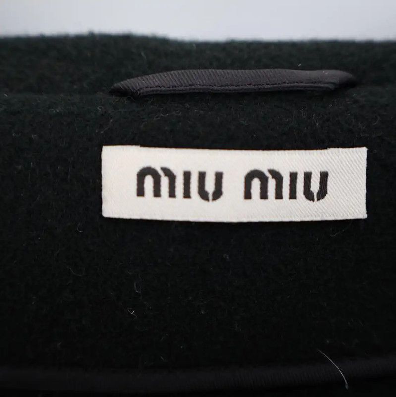 Miu Miu Miu Miu Black Women's Autumn Coat 0089 Size L / US 10 / IT 46 - 6 Thumbnail