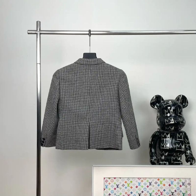 Miu Miu Miu Miu Women's Grey Wool Jacket 0089 Size L / US 10 / IT 46 - 3 Thumbnail