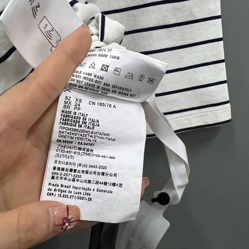 Miu Miu Miu Miu Striped Summer Crop T-Shirt 0089 Size XS / US 0-2 / IT 36-38 - 4 Thumbnail