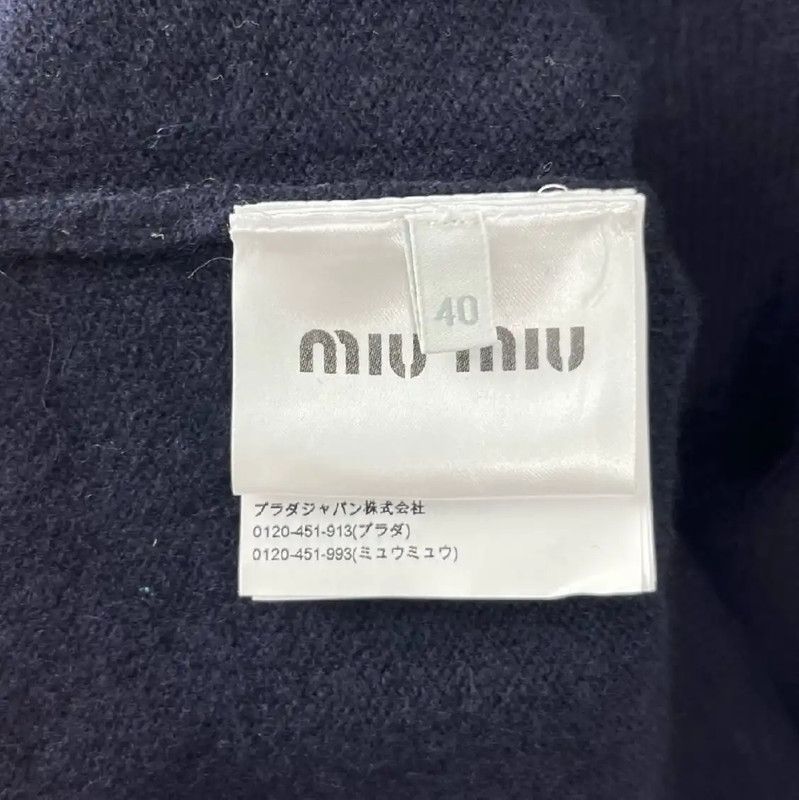 Miu Miu Miu Miu Black Wool Pullover Sweater 0089 Size L / US 10 / IT 46 - 4 Thumbnail