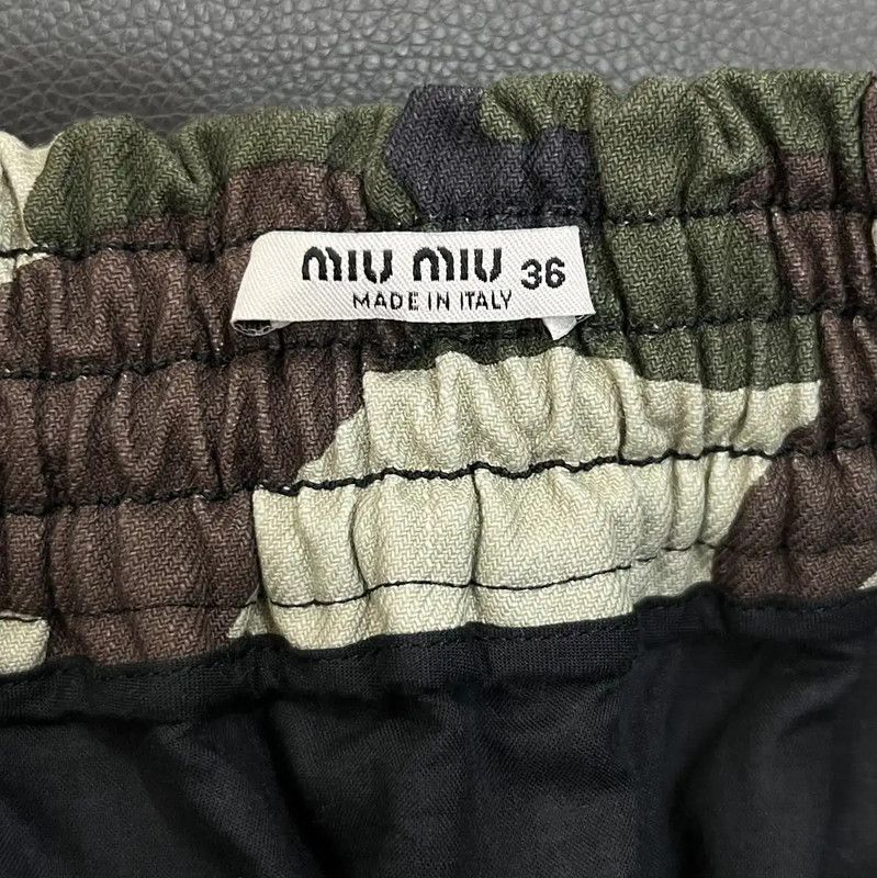 Miu Miu Miu Miu Women's Cotton Camouflage Skirt 0089 Size 23" - 6 Thumbnail