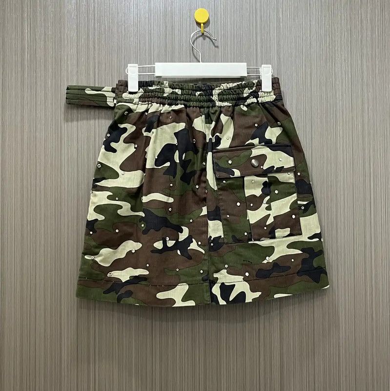 Miu Miu Miu Miu Women's Cotton Camouflage Skirt 0089 Size 23" - 3 Thumbnail