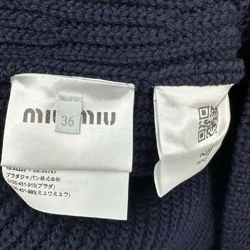 Miu Miu Miu Miu Women's Black Wool Shorts 0089 Size 23" - 3 Thumbnail
