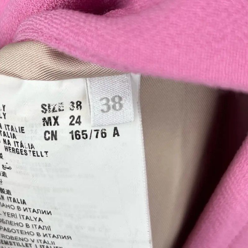 Miu Miu Miu Miu Pink Cotton Women's Coat 0089 Size ONE SIZE - 4 Thumbnail