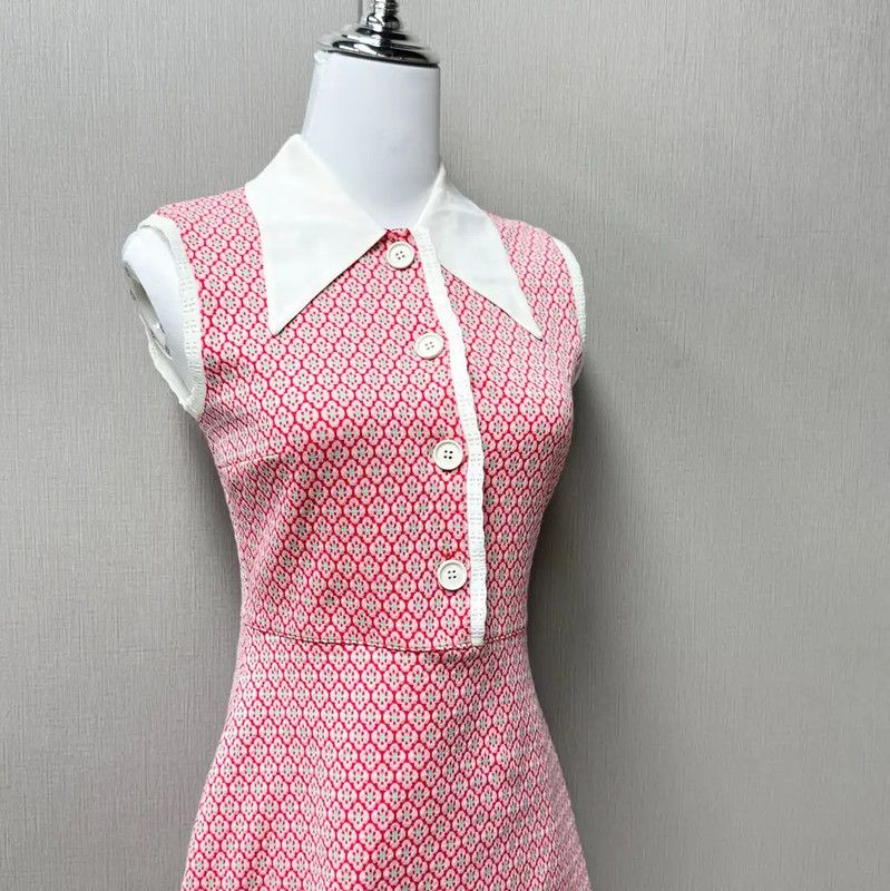 Miu Miu Miu Miu Summer Pink Sleeveless Dress 0089 Size XS / US 0-2 / IT 36-38 - 3 Thumbnail