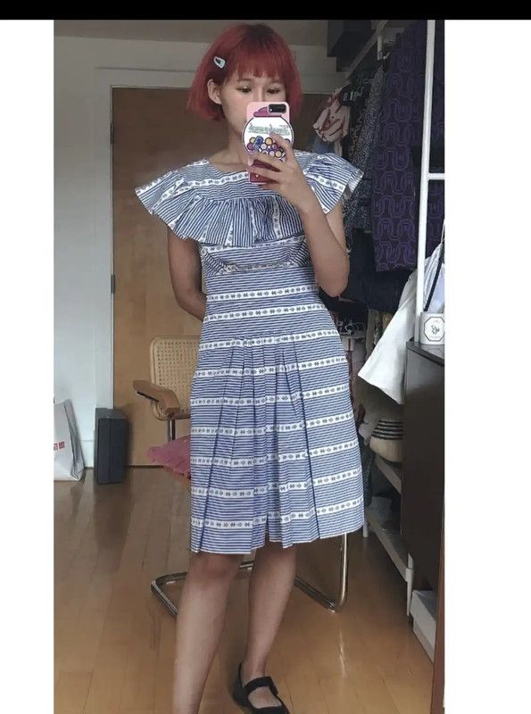 Miu Miu Miu Miu Summer Multi-Color Cotton Dress 0089 Size S / US 4 / IT 40 - 8 Thumbnail