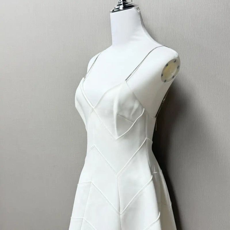 Miu Miu Miu Miu White Sleeveless Summer Dress 0089 Size S / US 4 / IT 40 - 3 Thumbnail