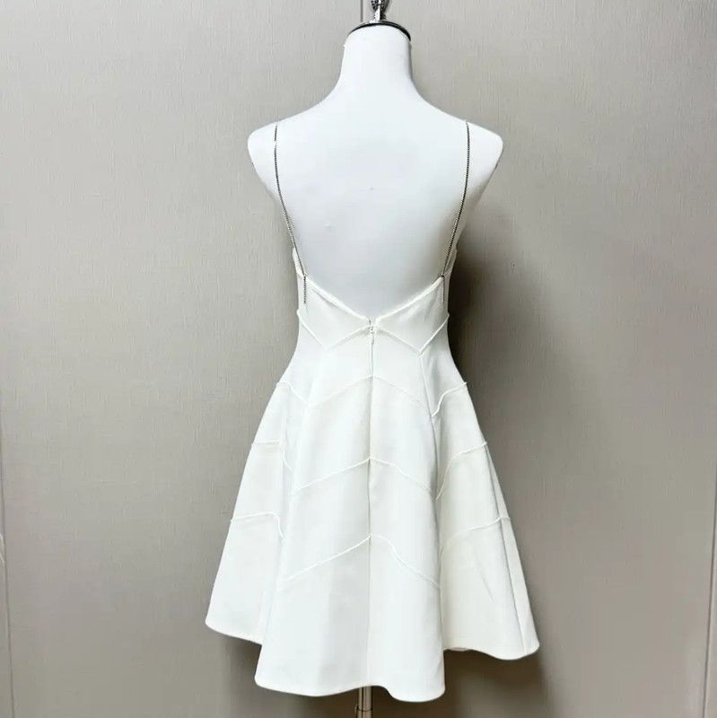 Miu Miu Miu Miu White Sleeveless Summer Dress 0089 Size S / US 4 / IT 40 - 2 Thumbnail