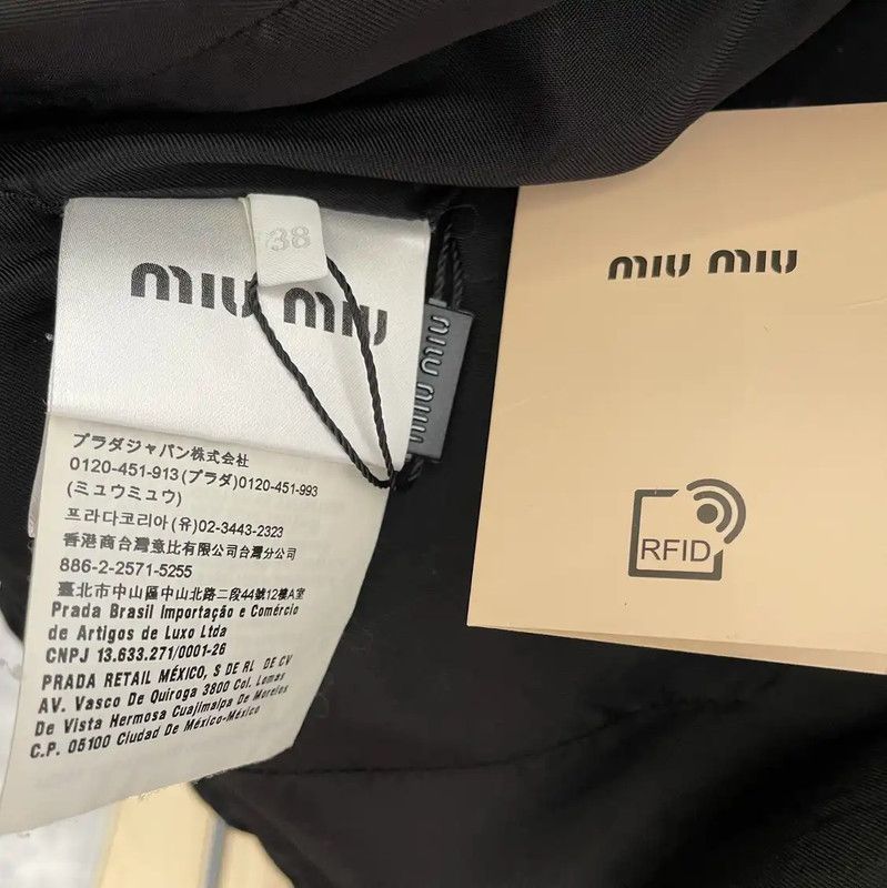 Miu Miu Miu Miu Summer Black Short Sleeve Blouse 0089 Size M / US 6-8 / IT 42-44 - 5 Thumbnail