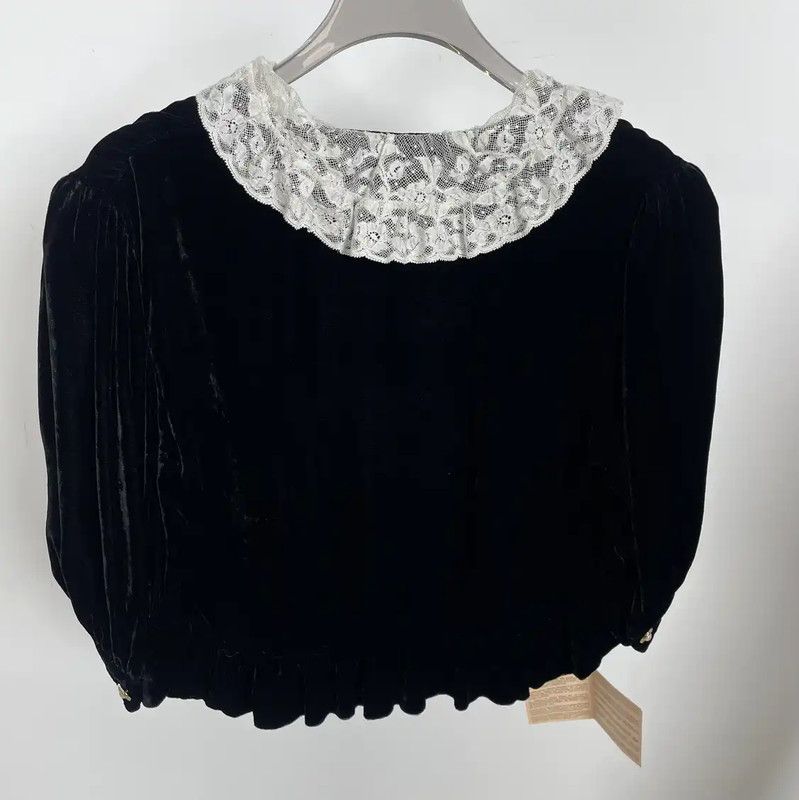 Miu Miu Miu Miu Summer Black Short Sleeve Blouse 0089 Size M / US 6-8 / IT 42-44 - 2 Thumbnail