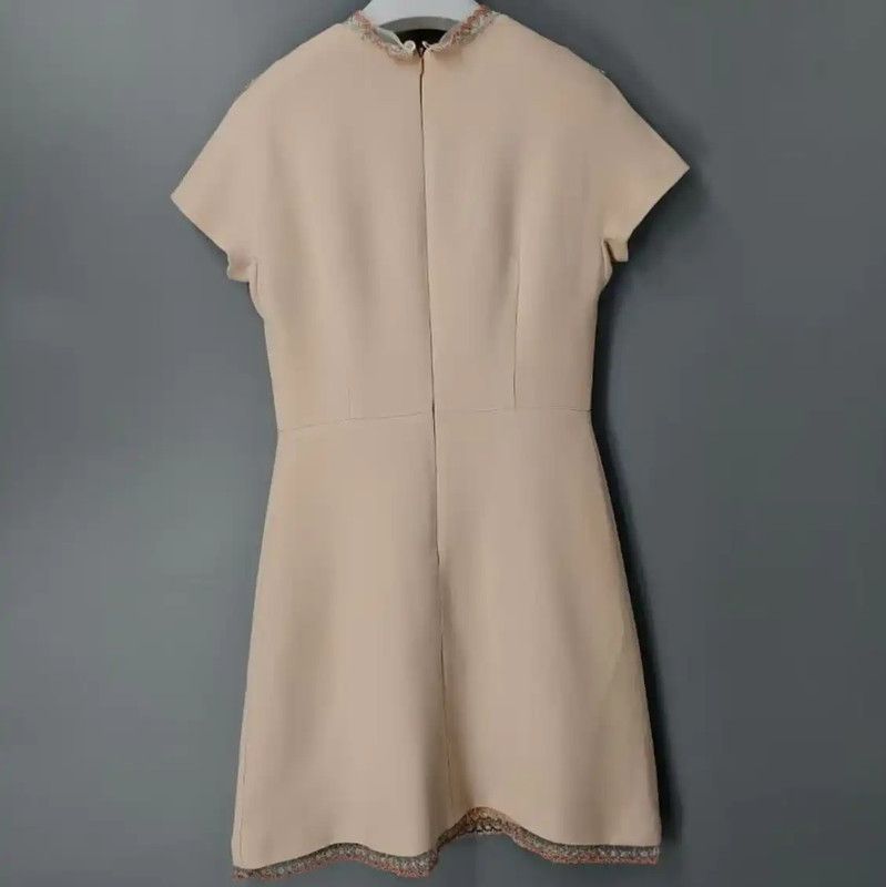 Miu Miu Miu Miu Blush Cotton Dress for Women 0089 Size M / US 6-8 / IT 42-44 - 2 Thumbnail