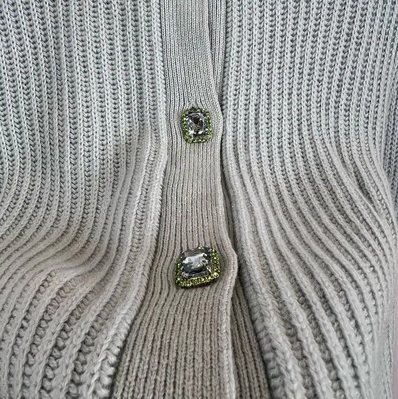 Miu Miu Miu Miu Light Blue Cotton Long Sleeve Pullover 0089 Size XXS / US 00 / IT 34 - 5 Thumbnail