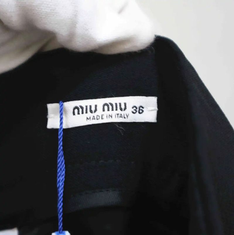 Miu Miu Miu Miu Black Short Skirt for Women 0089 Size 23" - 5 Thumbnail