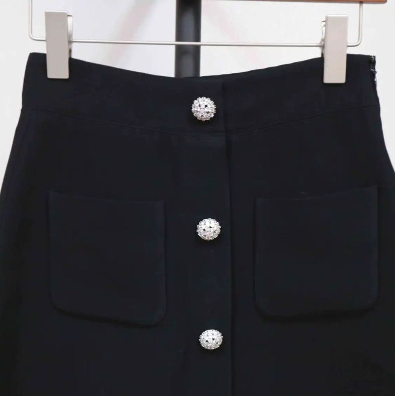 Miu Miu Miu Miu Black Short Skirt for Women 0089 Size 23" - 2 Thumbnail