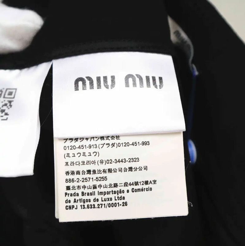 Miu Miu Miu Miu Black Short Skirt for Women 0089 Size 23" - 6 Thumbnail