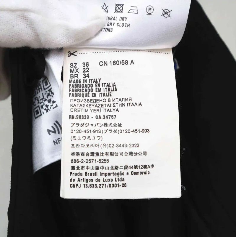 Miu Miu Miu Miu Black Short Skirt for Women 0089 Size 23" - 7 Thumbnail