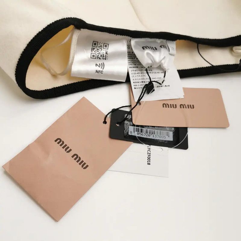 Miu Miu Miu Miu Beige Wool Embroidered Skirt 0089 Size 28" / US 6 / IT 42 - 3 Thumbnail