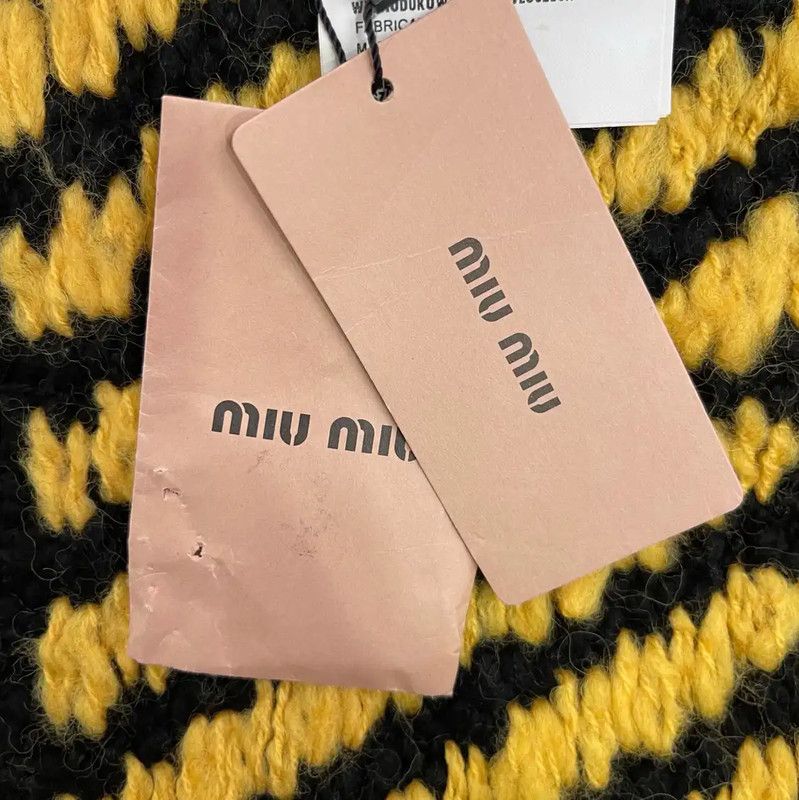 Miu Miu Miu Miu Yellow Wool Sweater for Women 0089 Size M / US 6-8 / IT 42-44 - 8 Thumbnail